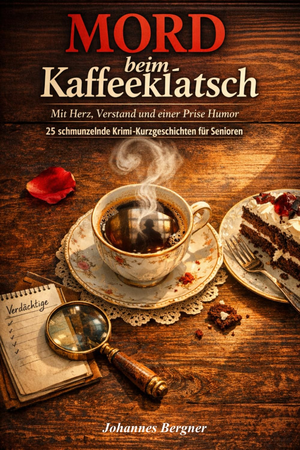 Mord beim Kaffeeklatsch – 25 schmunzelnde Krimi-Kurzgeschichten für Senioren: Mit Herz, Verstand und einer Prise Humor (Große Schrift & leicht verständlich)