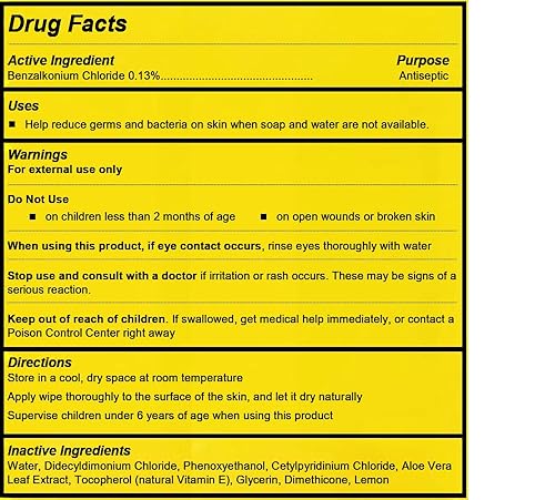 Miniatura 7 de Toallitas desinfectantes para manos, paquete de 2, toallitas sin alcohol, 100 unidades por tina x 2