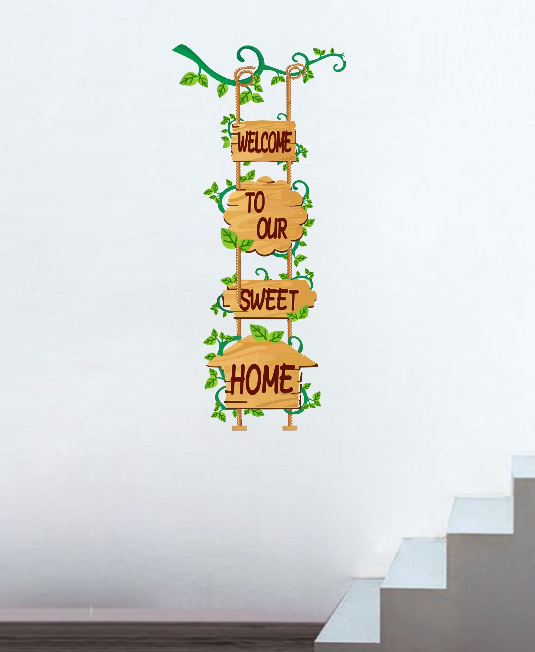 Sticker Hub Welcome to Our Sweet Home Wall Sticker PVC Vinyl Standard Size - 61cm X 120cm Color-Multicolor, BS76 (B07KS4FBC6) Amazon Price History, Amazon Price Tracker