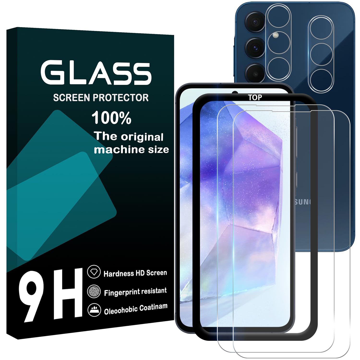 Amazon | 対応 Galaxy A55 5G SC-53E SCG27 ガラスフィルム ガイド枠