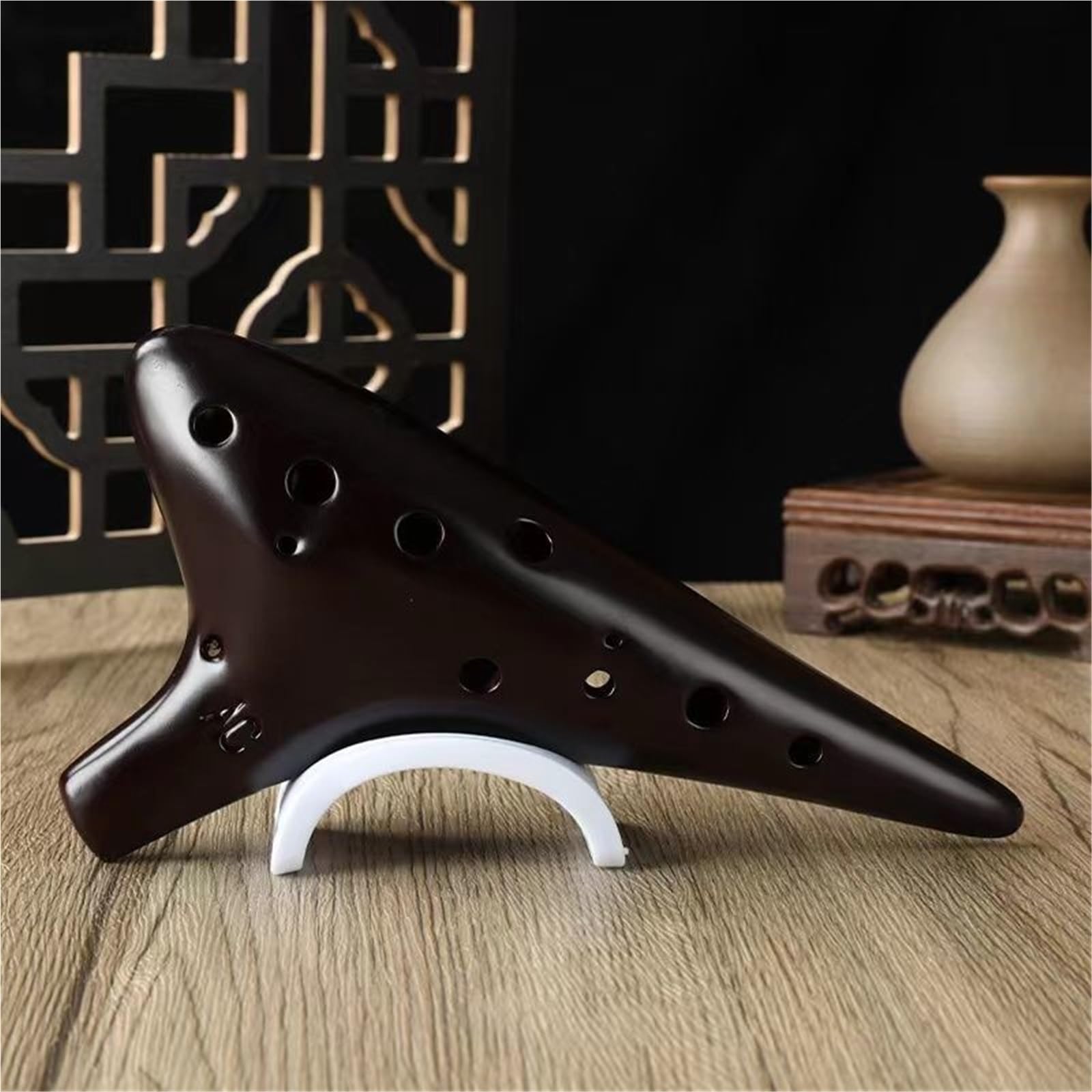 Ocarina 12 Fori C-tune Beginner AC Professional Beginner Ocarina Affumicata Per Adulti Ocarinawind(Style 3)