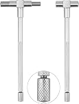 QWORK Ensemble de jauges en acier inoxydable télescoping - Gamme 1/8" à 1/2" et jauge télescopique pour trou de fer T 6 Pcs 5/16" à 6"