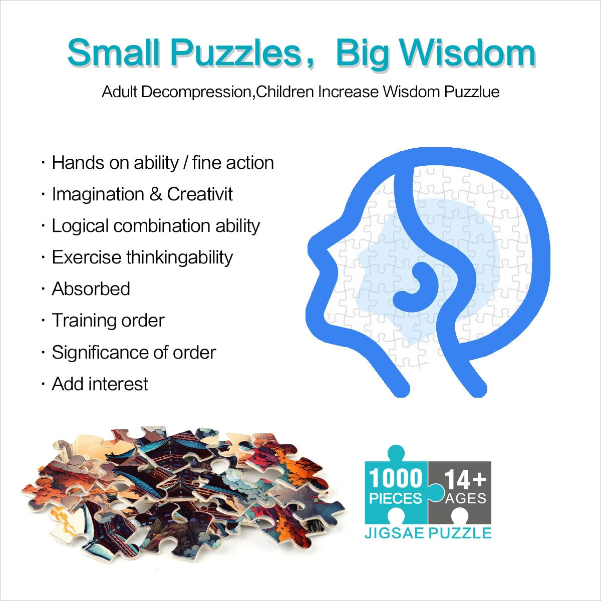 ARAMOX puzzle pour enfants 1000 pièces Jigsaw Puzzle Éducatif Enfants ARAMOX puzzle pour enfants 1000 pièces Jigsaw Puzzle Éducatif Enfants
