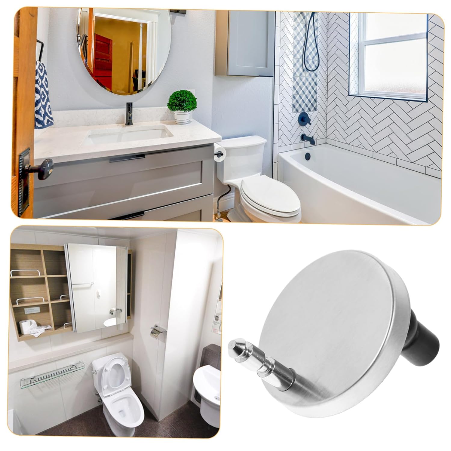 Uonlytech 10sets Stainless Steel Toilet Seat Screws Replacement Fixings for Toilet Seats Easy Installation Suitable for Intelligent Design