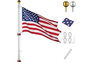 Yescom 20ft Flag Pole Kit: Elevate Your Patriotic Spirit with Ease and Durability