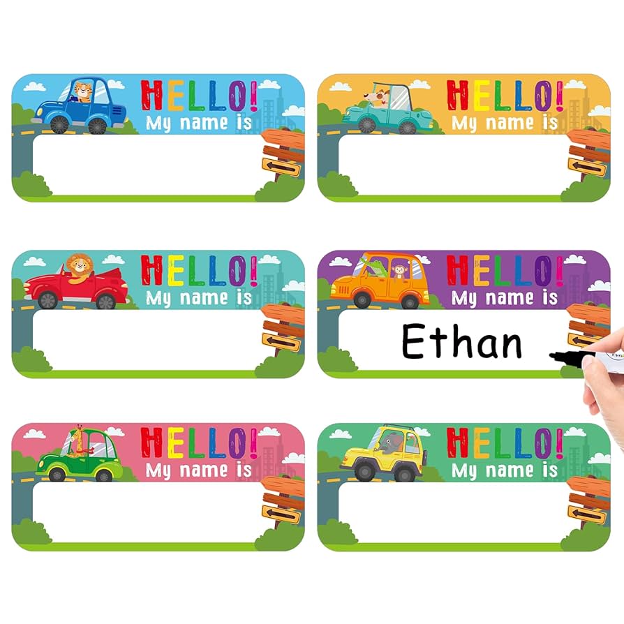 amazon-com-sicohome-hello-my-name-is-stickers-36pcs-6-designs-name-tags-for-classroom-desks-student-name-plates-for-classroom-self-adhesive-name-labels-for-kids-kindergarten-preschool-classroom-supplies for Field Trip Name Tags Free Printable Amazon.com: SICOHOME Hello My Name is Stickers - 36pcs 6 Designs Name Tags for Classroom Desks Student Name Plates for Classroom Self Adhesive Name Labels for Kids Kindergarten Preschool Classroom Supplies : for Field Trip Name Tags Free Printable