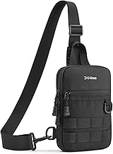 G4Free Small Crossbody Sling Bag, Mini Tactical Chest Bag Waterproof EDC Shoulder Bag for Men Women