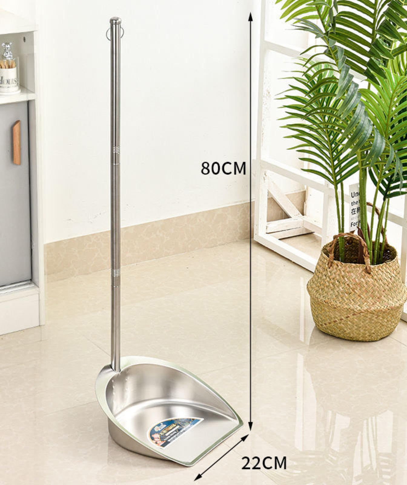 NIBHZ Juego de Escoba y Recogedor para El Hogar, Escoba Vertical y Recogedor con Mango Largo, Recogedor de Acero Inoxidable Resistente con Juego Combinado de Escoba,B