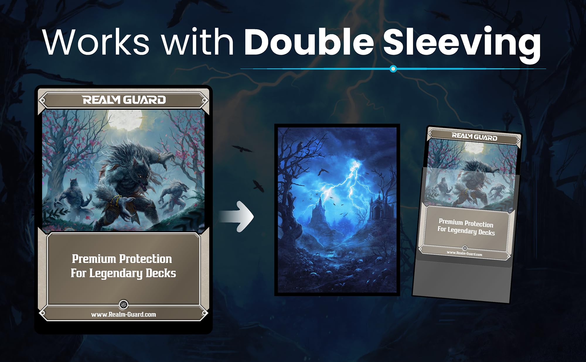 mtg dimir card sleeves Dimir Sleeves - Realm Guard MTG Sleeves