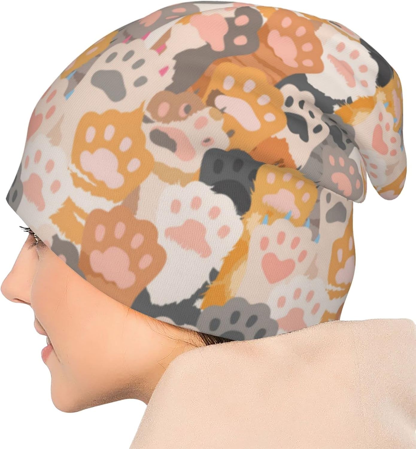 Beanie Chemo Hat Cancer Headwear Knitted Hats Baggy Slouchy Scarf Cap for Adults Women Men - Image 6