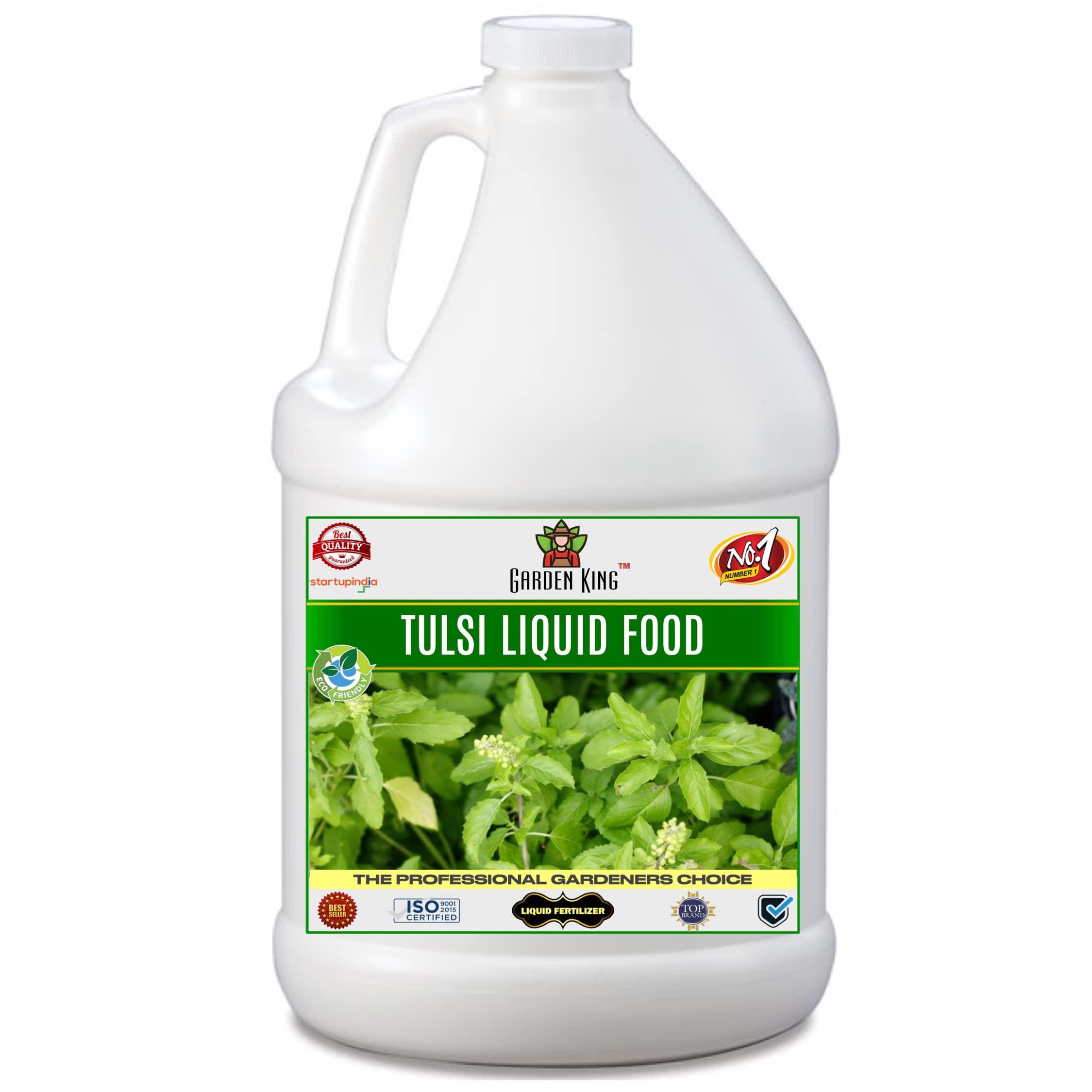 Sansar Agro® Tulsi Food Liquid Fertilizer, Premium Essential Liquid Fertilizer for the Best Growth of Holy Basil Plants with Growth Nutrients and Charged Micro-organism (1000 ml)