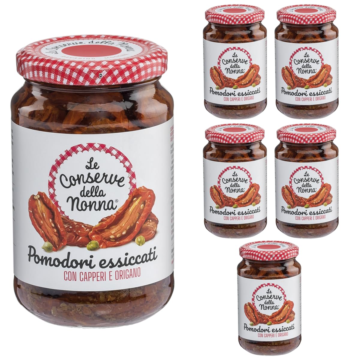 Le Conserve della Nonna Pomodori Essiccati 340 g - Confezione da 6