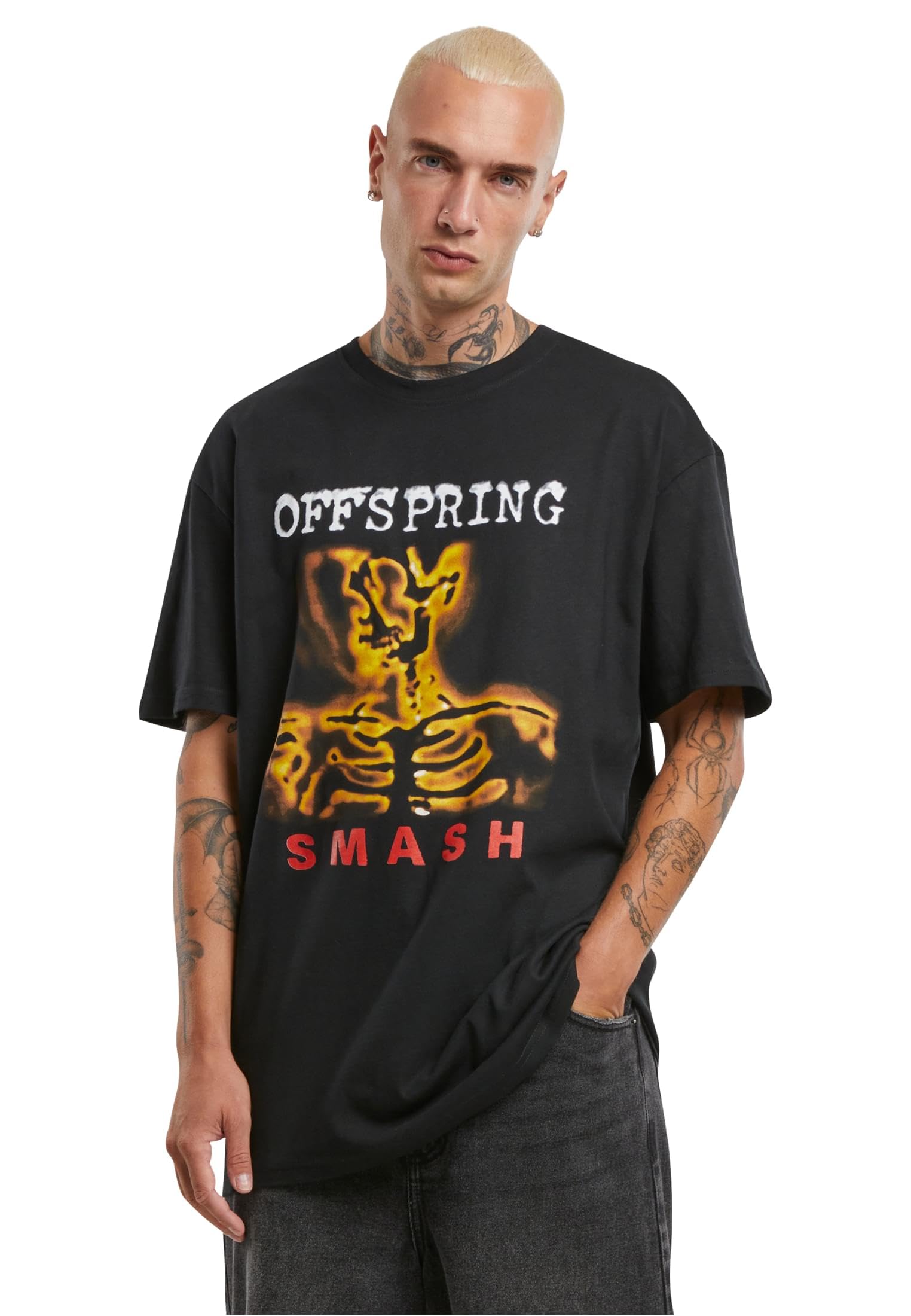 Merchcode T-Shirts for Men 100% Cotton Black 5XL, Black, 5XL