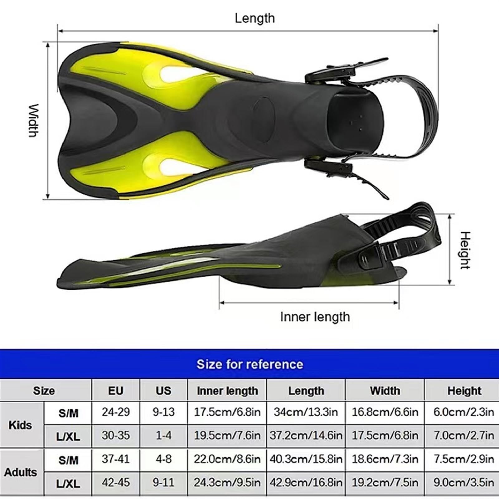 Aletas de Entrenamiento Zapatos de Rana for niños, Aletas Cortas Ajustables Silicona for Asistencia al Buceo, Equipo Entrenamiento liviano for para Entrenamiento Acuático