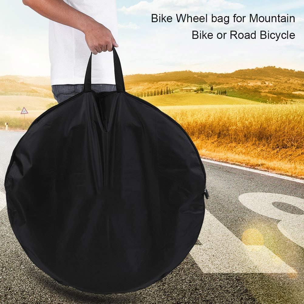 VBESTLIFE Borsa da bicicletta per bicicletta morbida per mountain bike, impermeabile e durevole, 26 27,5 29 ruote (27,5 pollici borsa per ruote da 27,5 pollici)
