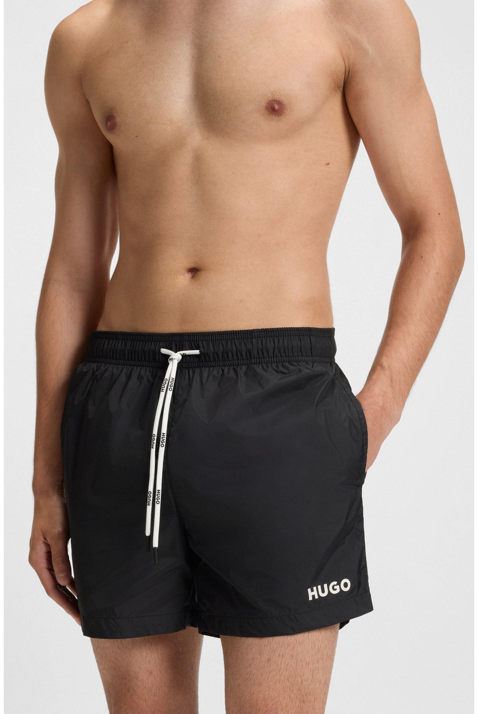 HUGO Short De Bain À Imprimé Logo Contrasté