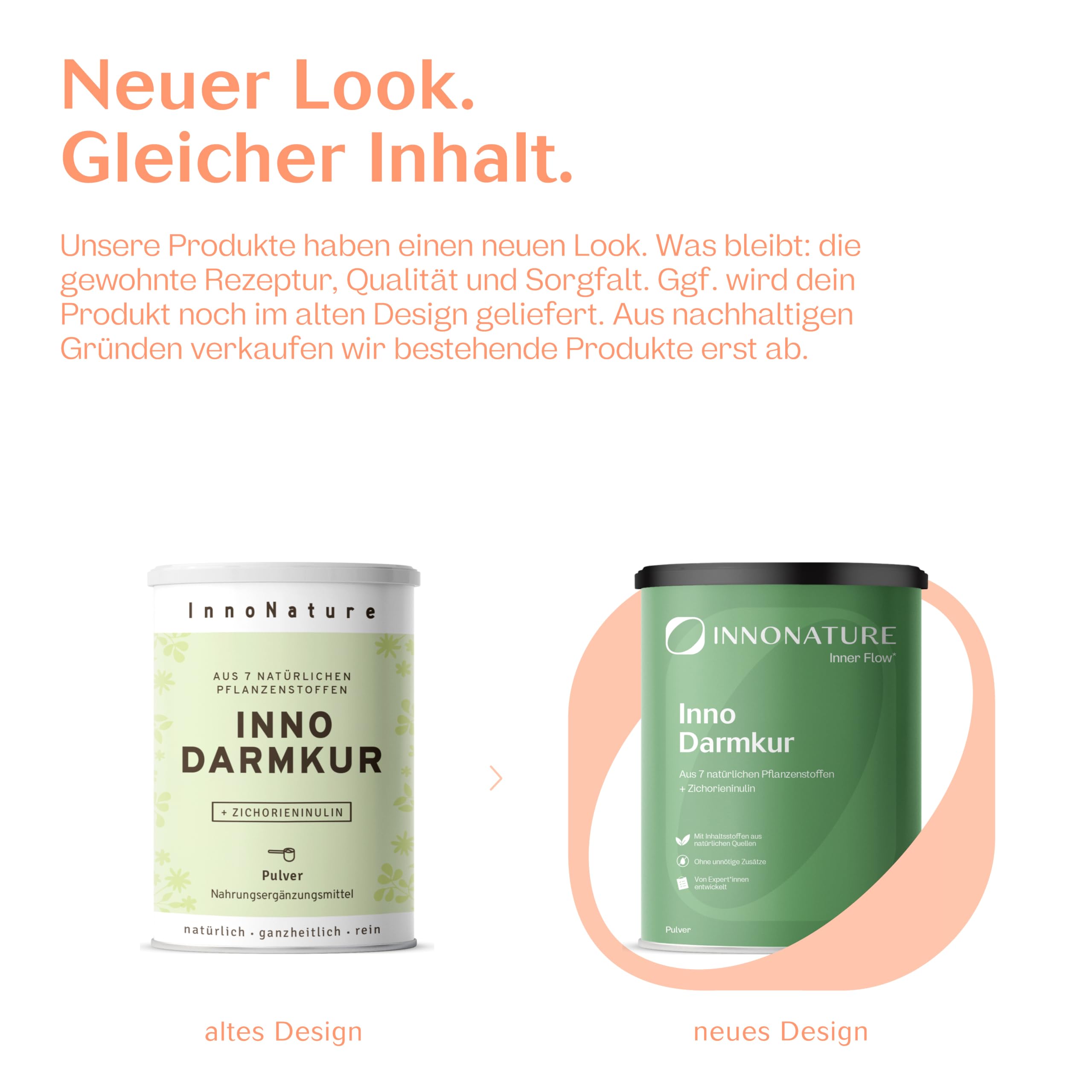 InnoNature Darmkur Pulver | aus Zichorieninulin und ausgewählten Pflanzenstoffen | 336g, Einzigartiger Nährstoffverbund, Natürlich, vegan und tierversuchsfrei