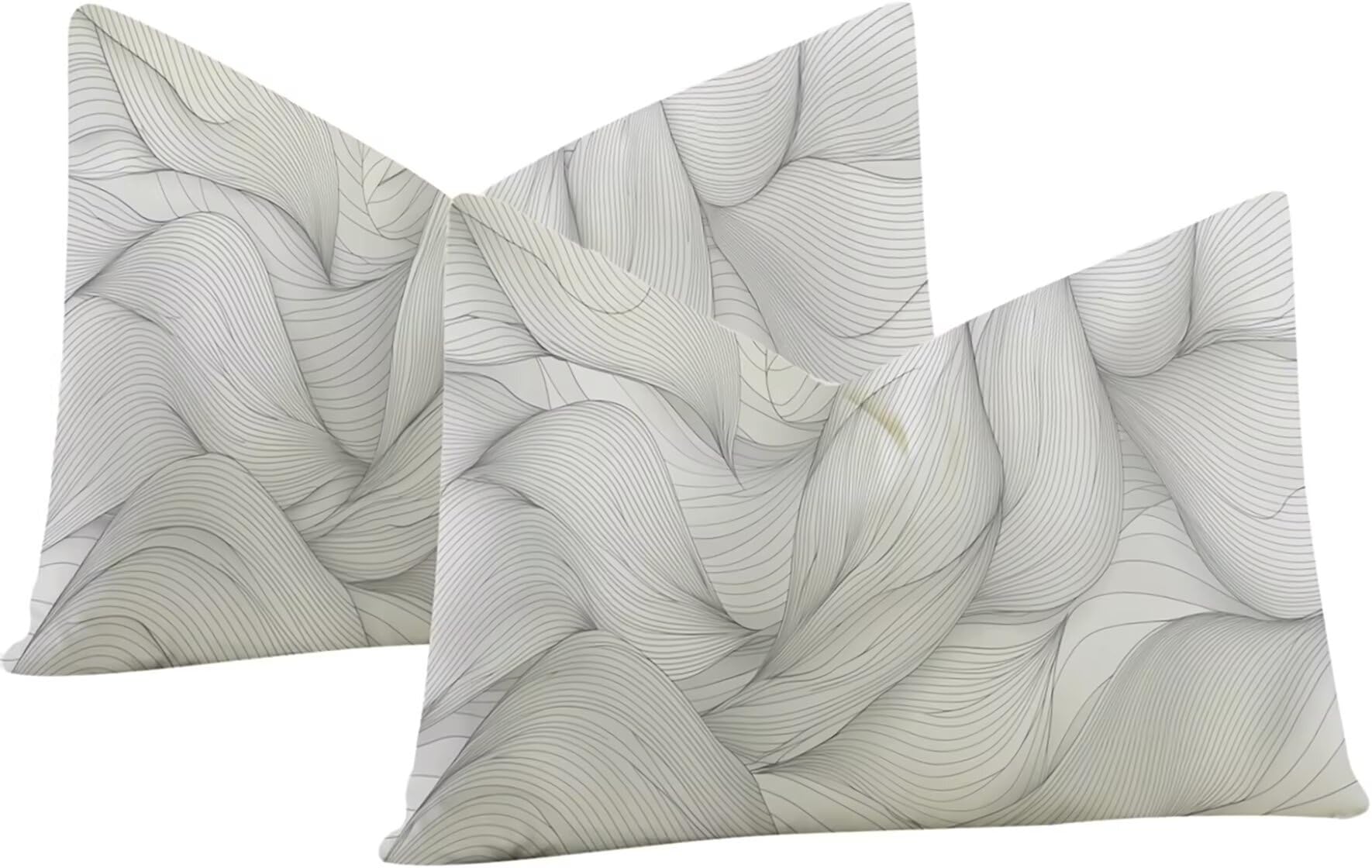 Housse de coussin fermeture invisible douce et confortable