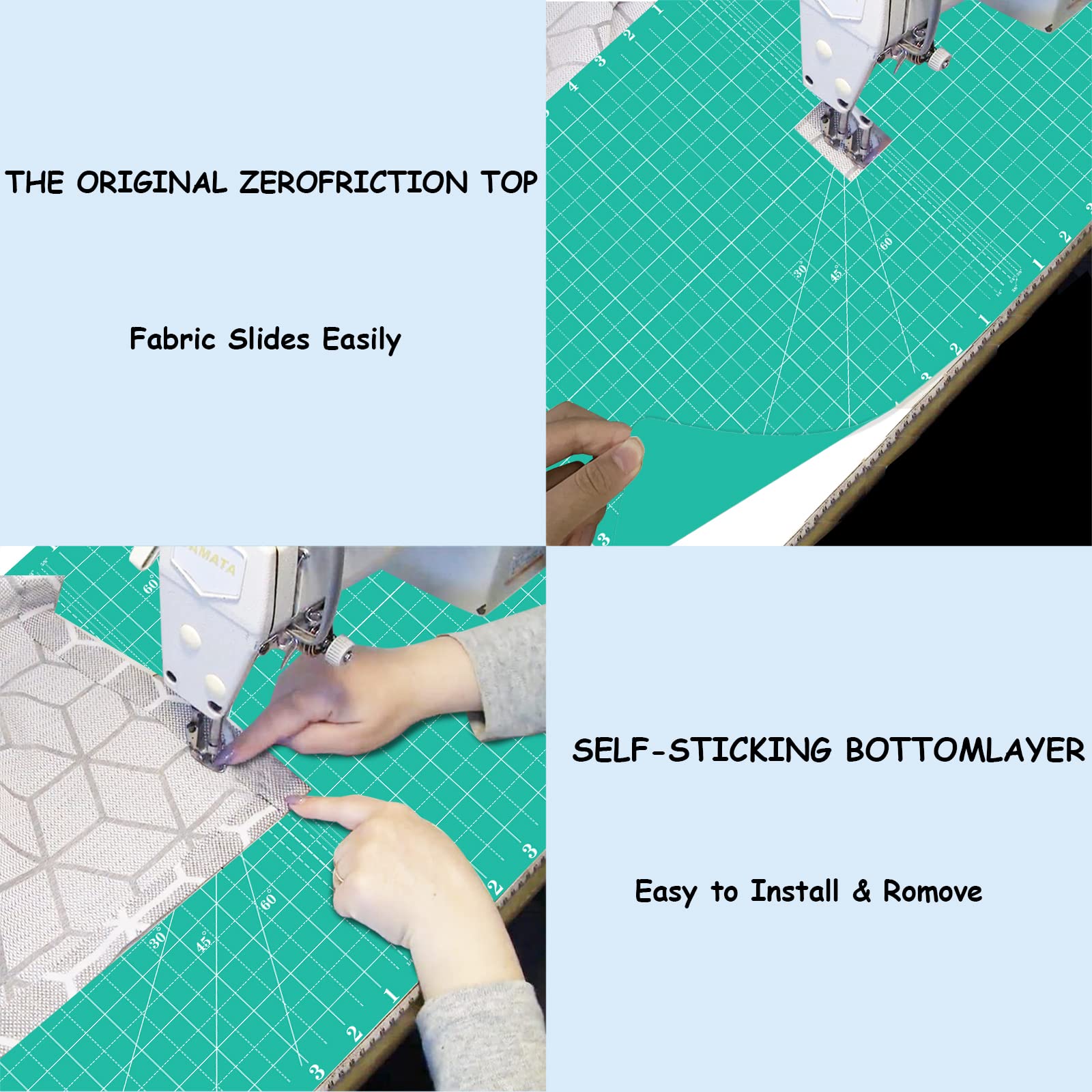 Jonnick Quilting Slider Mat With Tacky Back - Sew Slip Mat For Quilting