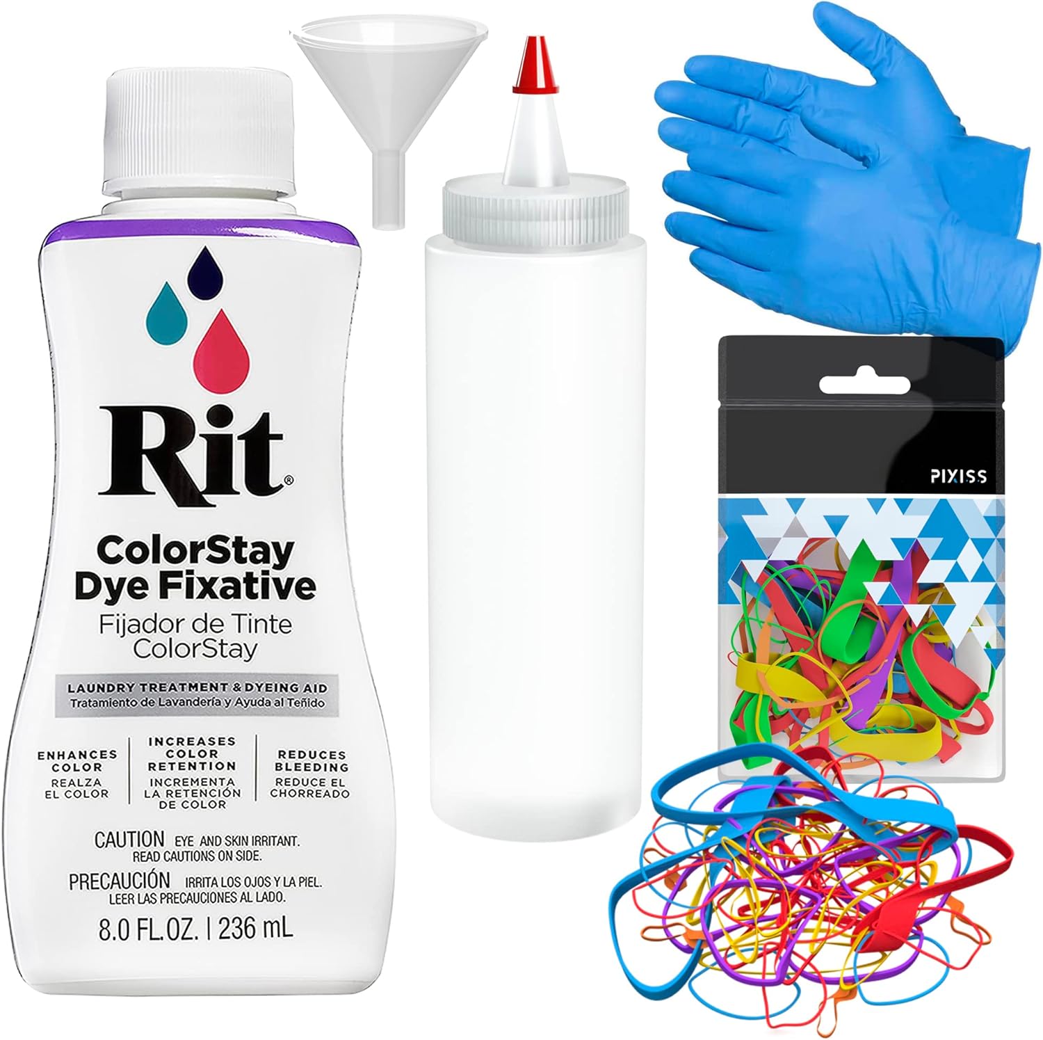 Rit Dye Liquid Fixative AllPurpose Dye (8oz) Pixiss Tie