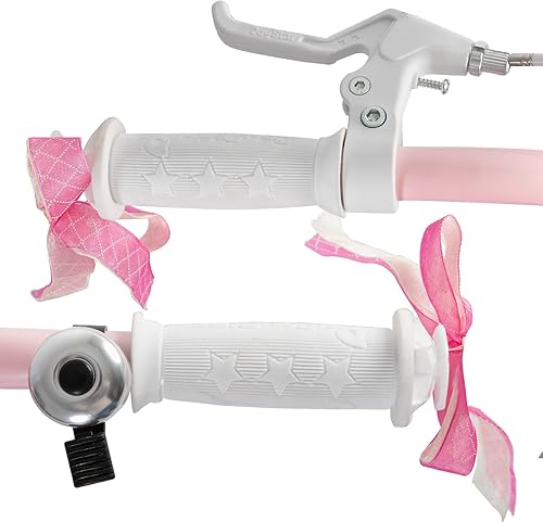 Miniatura 8 de JOYSTAR Unicorn - Bicicleta infantil de 12 pulgadas para niñas de 2 a 4 años con ruedas de entrenamiento, bicicletas de princesa con cesta, asiento