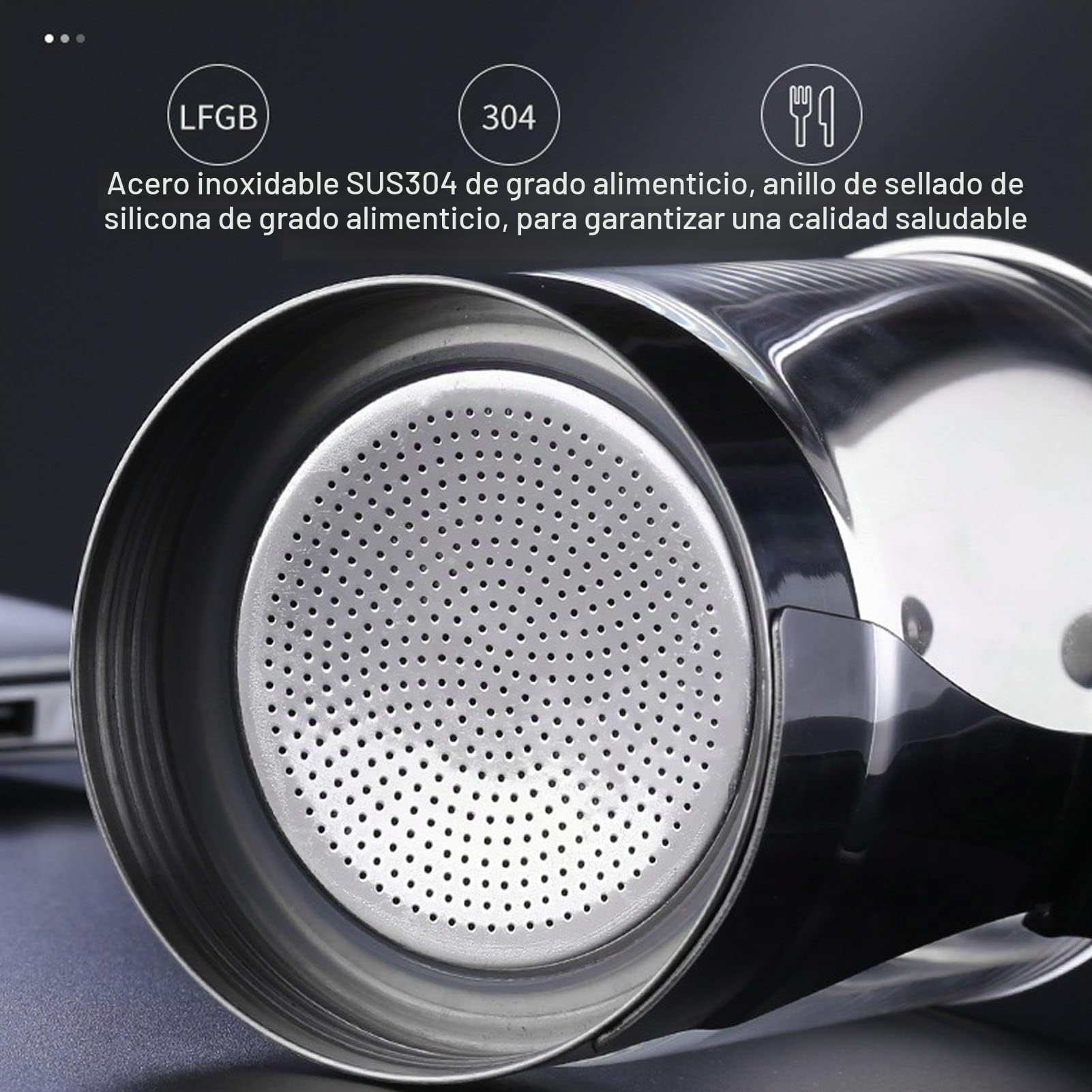 BuyWeek Cafetera Moka Pot, Cafetera Espresso de Tapa de Cristal Cafetera Italiana Clásica Cafetera para Estufa 4 Tazas