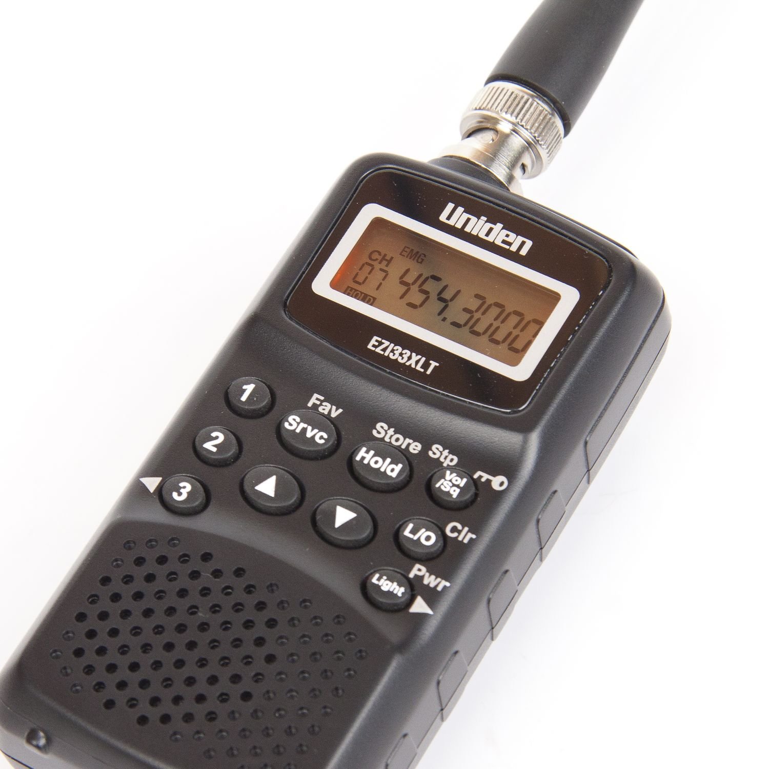 Uniden EZI33XLT compact radio scanner / Hand-held / Frequency bands: VHF-L FM Airband VHF-H UHF/ Work time: up to 24 h / 180 frequencies / by SpyShop