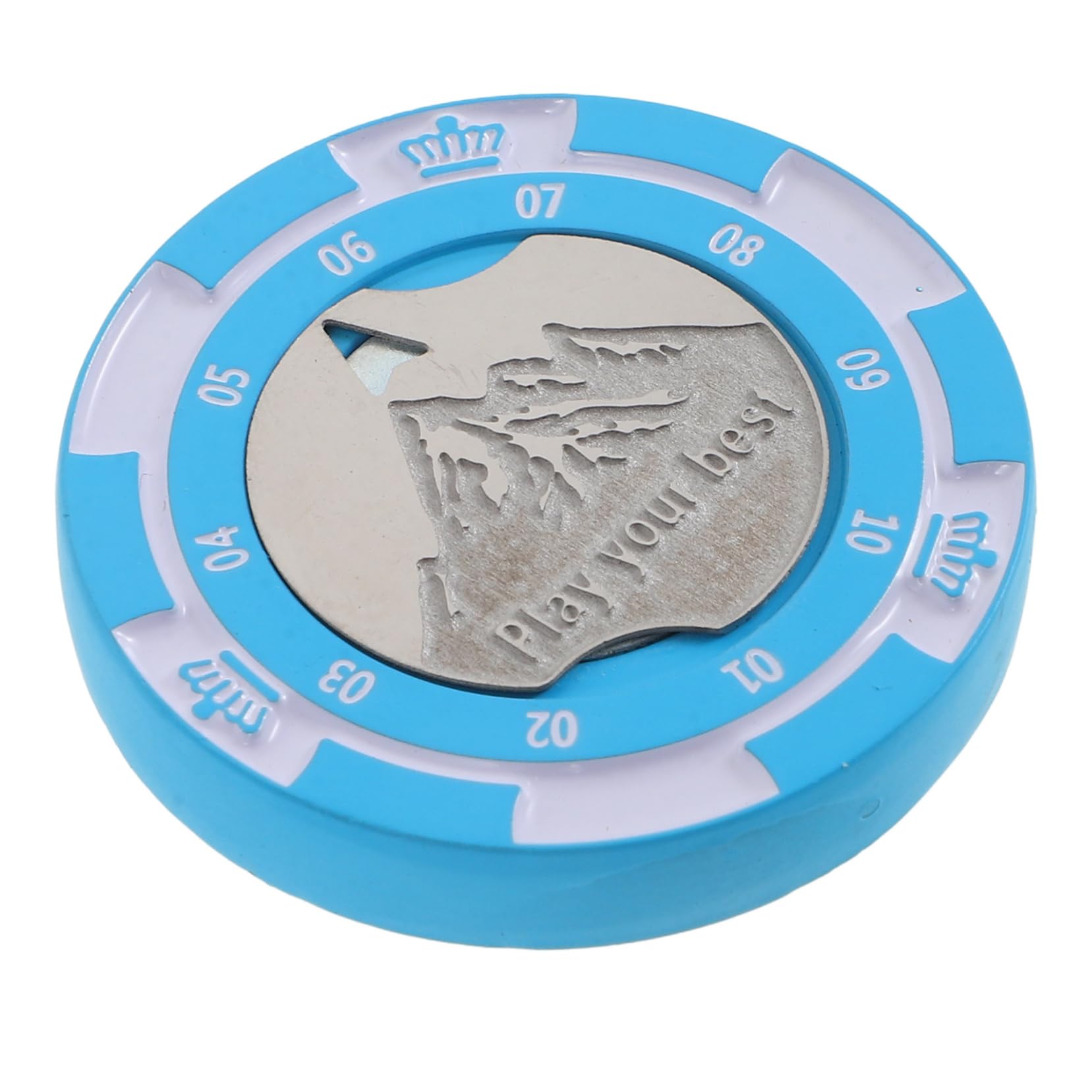 BESPORTBLE Golf Waage Golf-Putting-Hilfe Golfclubs Markierungen Golf-Divot-Tool Vorlage Zur Markierung Von Golfbällen Golf-ausrichtungsstäbe Golfzähler Ballmarker Golf Zinklegierung Sky-Blue