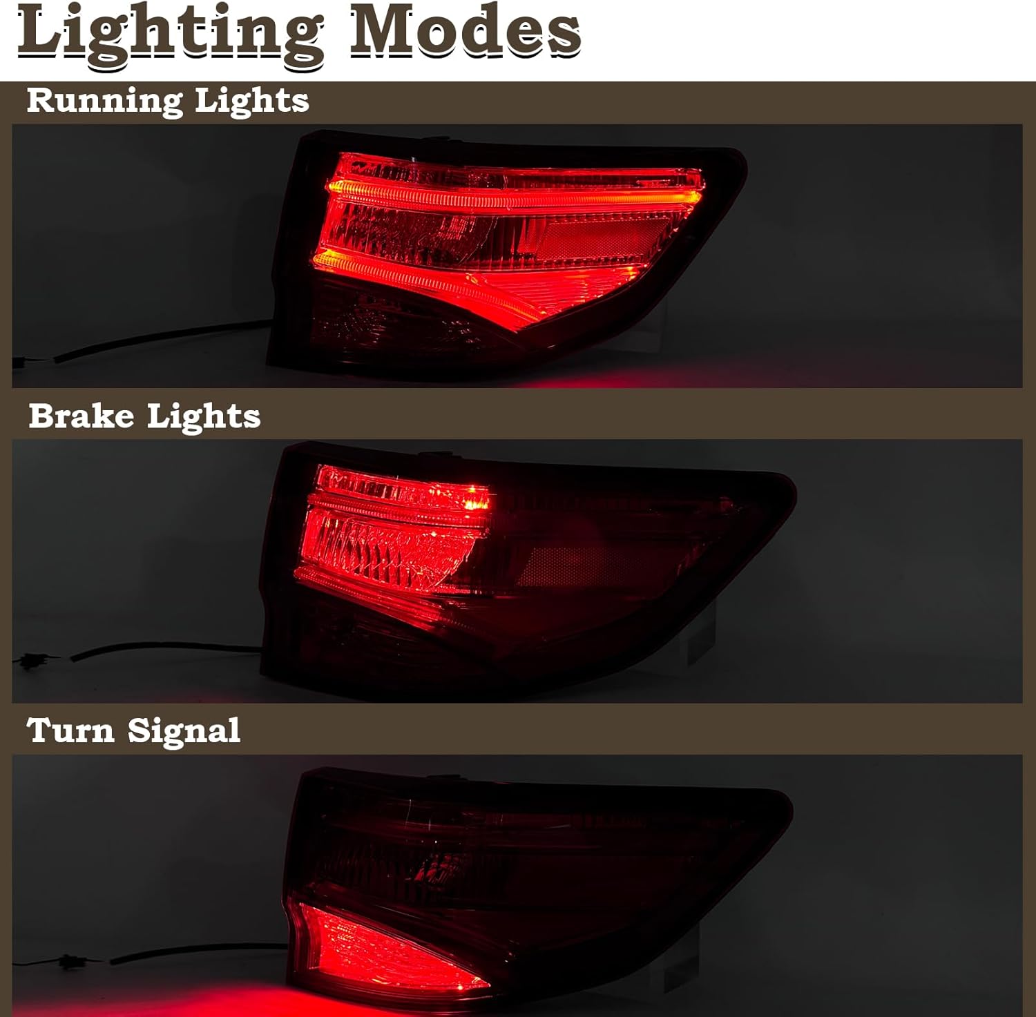 RH LED Tail light Assembly Fit for 2014 2015 2016 2017 2018 2019 2020 Acura MDX Outer Rear Lamp With Bulbs Right Passenger Side 33500TZ5A02 AC2805103C