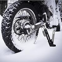 Vista 8 de Soporte de patada universal para motocicleta, accesorios para moto, scooter modificado, trípode ajustable de aleación CNC, soporte lateral para pie