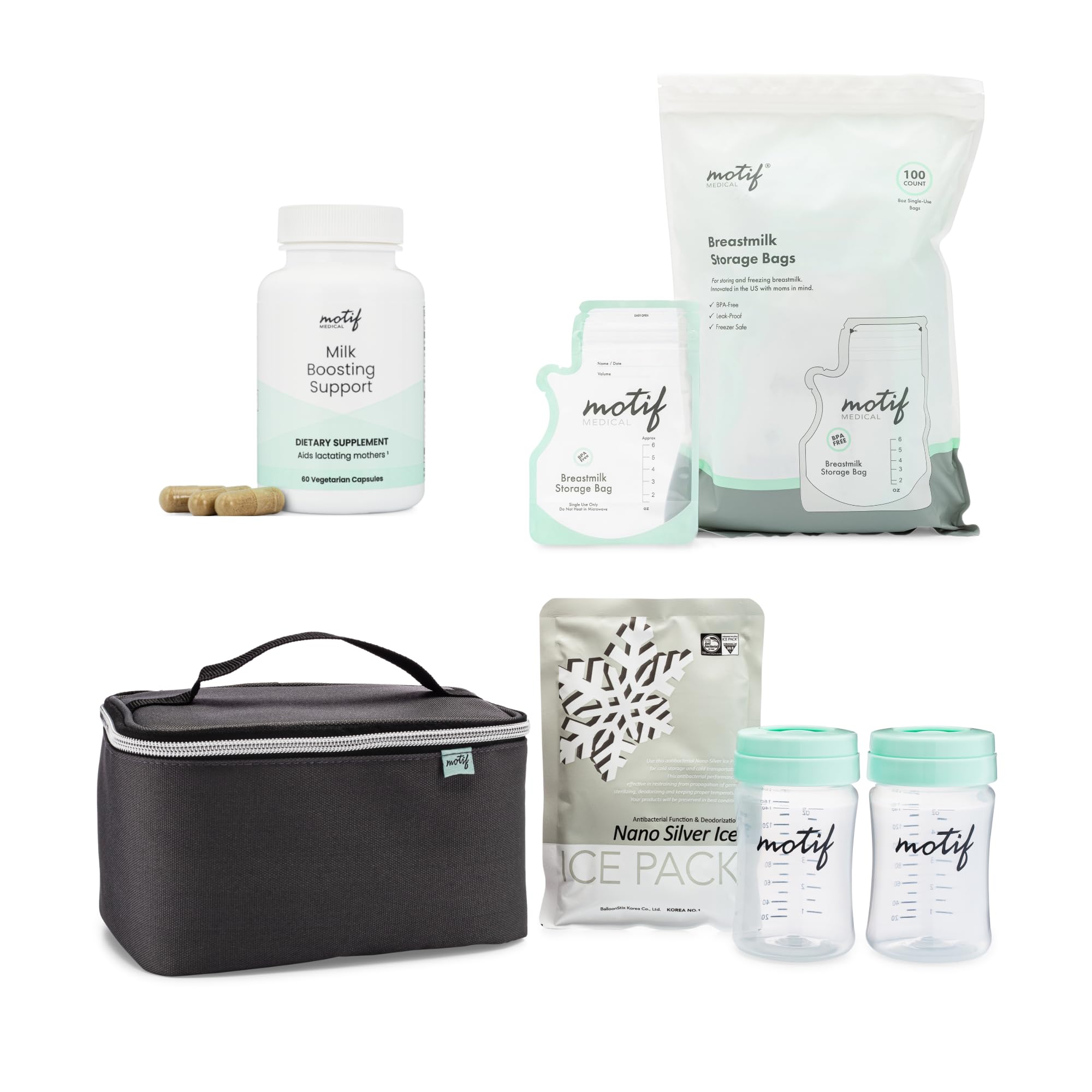Amazon.com: Motif Medical, Luna Cooler Bundle with Milk Storage