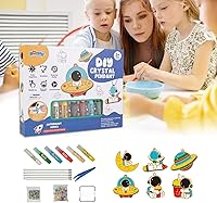 Vista 8 de Juego de manualidades y manualidades de pintura de cristal, kit de colgante de cristal para bricolaje, arte de pintura de ventana para niños, kit