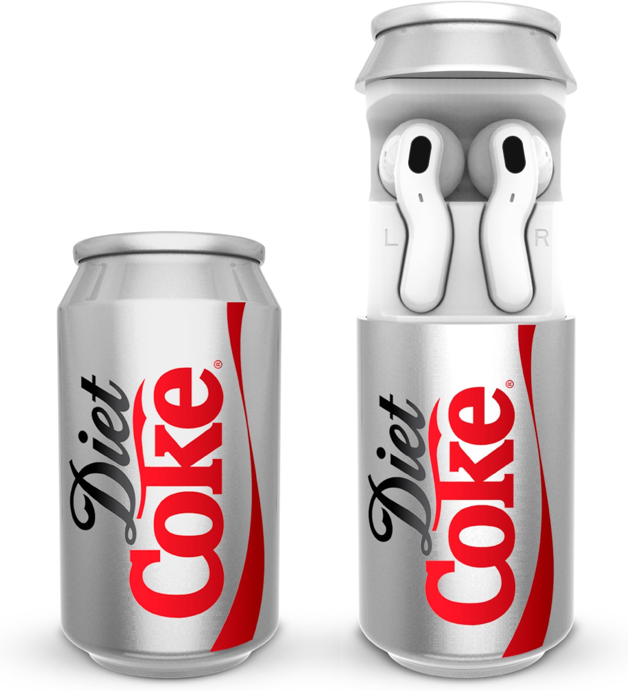 Diet Coke Can Shaped Wireless Earbuds – Bluetooth 5.0 Headphones with Built-in Mic, Voice Assistant Compatibility, 9H Playtime, HD Stereo Sound, Noise Cancelling – Compatible with Apple & Android