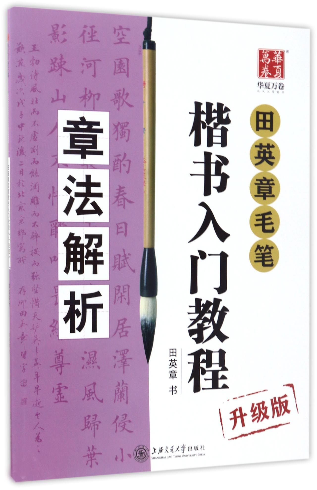Amazon.co.jp: 田英章毛笔楷书入门教程章法解析升级版学生成人从零起步