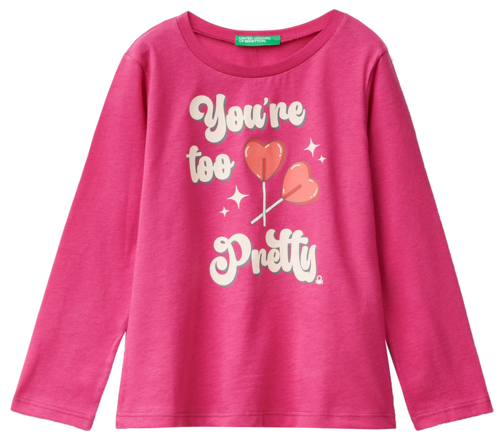 T-Shirt Violet Fille United Colors of Benetton - Manches Courtes