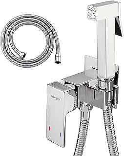 Comprar Ibergrif M22009 Grifo Monomando Empotrado para WC y Bidé – Agua Caliente/Fría, Ducha de Mano, Soporte Mural y Manguera Inoxidable 1,2 m, Plata Global Recycled Standard