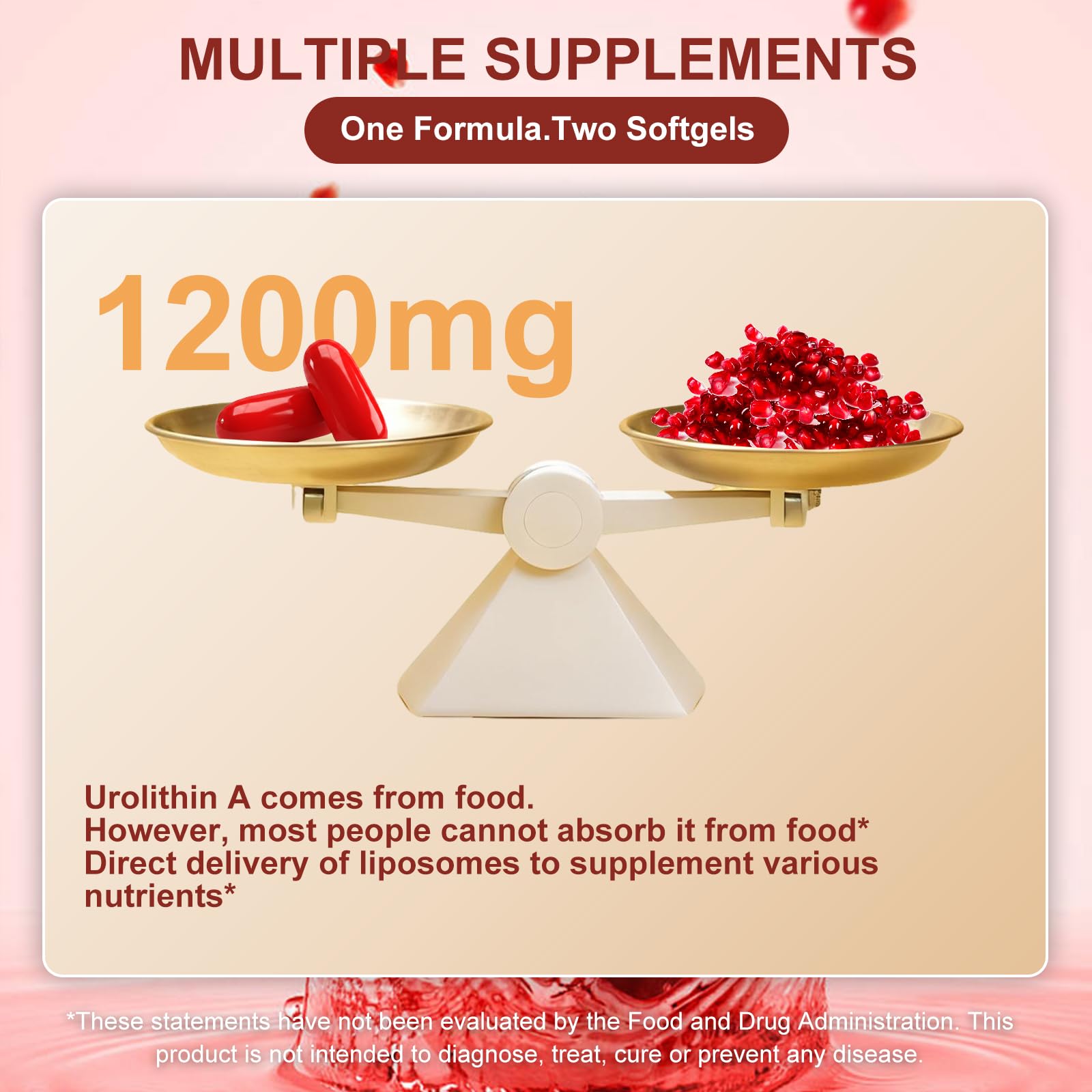 Urolithin A Supplement, 10-in-1 Cellular Longevity Complex with Liposomal NAD+, CoQ10, Resveratrol & PQQ – Cellular Ene & Healthy Aging Formula, 180 Softgels — Amazon image 3