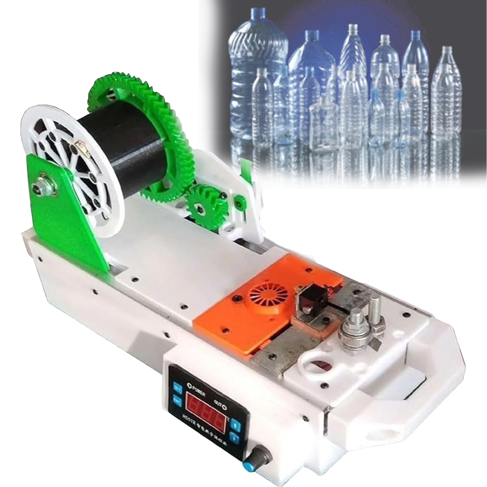 Extrusora de impresora 3D y máquina para fabricar filamento PET reciclado regulable bicolor
