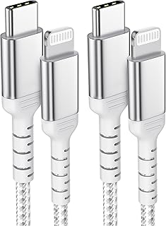 USB C Lightning Cable 2m 2Pack, 6.6ft USB C to Lightning Fast Charging Cable Braided Type C Lightning PD Power Delivery Charging Cable Compatible with Apple iPhone 14 13 12 11 Pro Max Xs 8 7 Plus SE