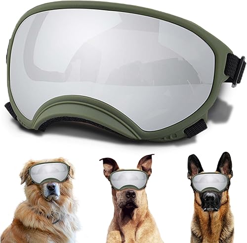 Miniatura 7 de Gafas de sol para perros pequeños con correa ajustable protección UV, gafas de sol para perros y cachorros, adecuados para perros pequeños,