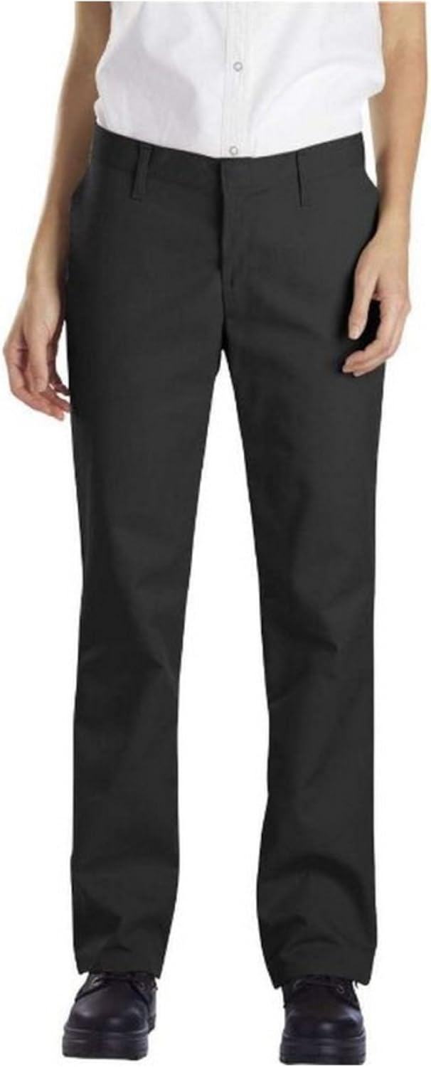 Dickies Occupational Workwear FP322NV Polyester/Cotton Relaxed Fit Women's Industrial Flat Front Pant, Navy Blue