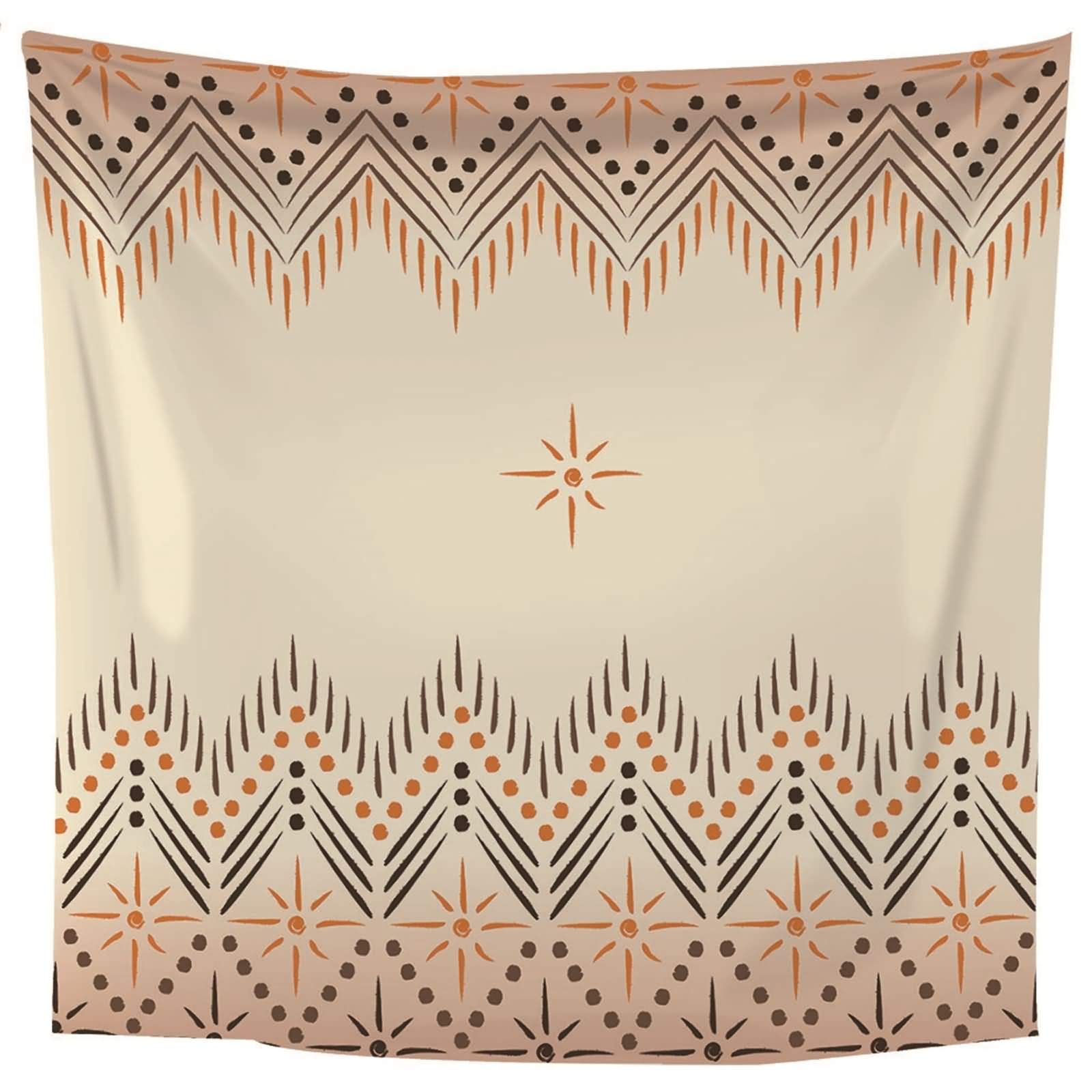 Homxi Wandteppiche Wandbehang 260 x 240 CM,Wandtuch Psychedelic Polyester Vintage Muster Beige Wandteppich Psychedelic