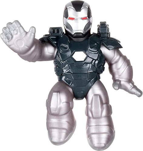 Heroes of Goo Jit Zu Marvel War Machine Hero Pack  Figuras de Marvel rellenas de cuentas súper Scrunchy de 4.5 pulgadas de alto (41494)