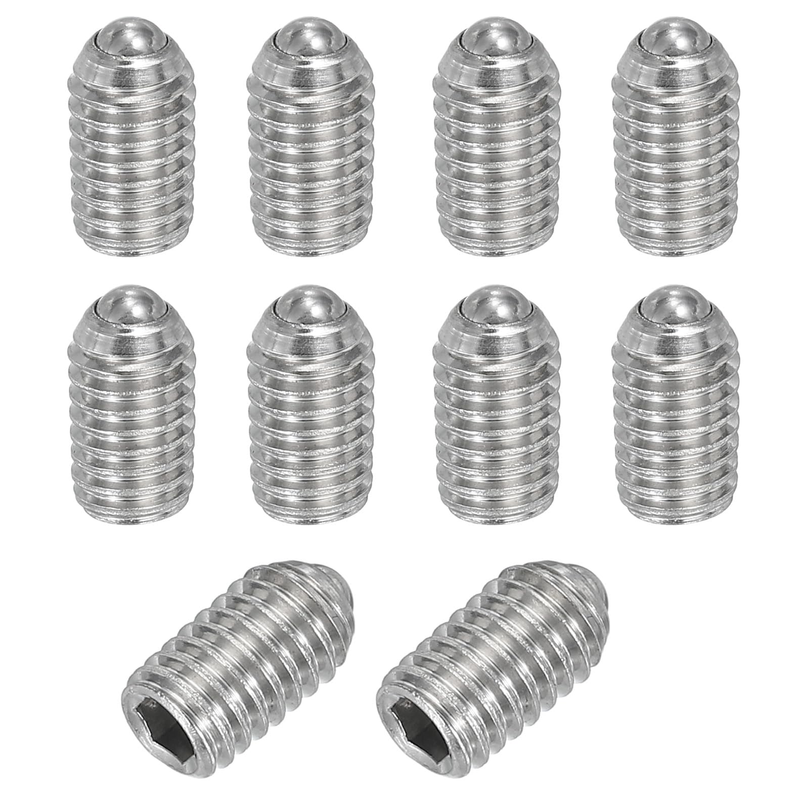 PATIKIL M6x10mm Ball Point Set Screws