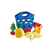 Hape Cesto di frutta per bambini | Alimenti giocattolo in legno resistente per bambini