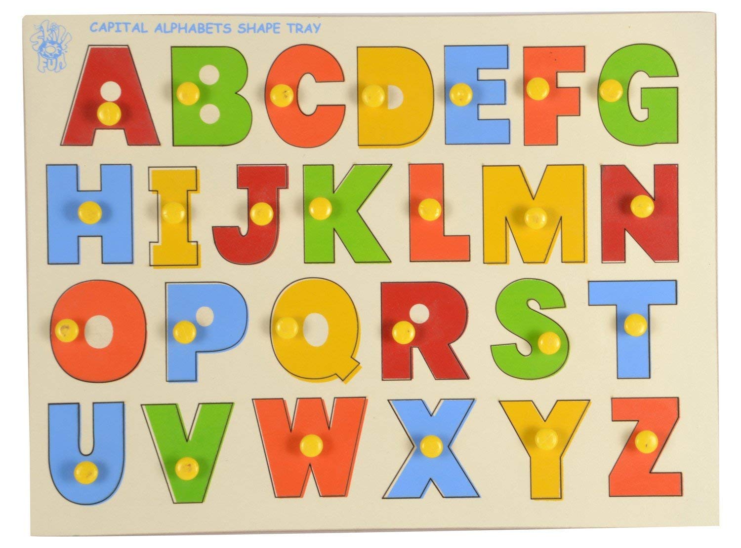 YBN Wooden Capital Alphabets Letters Learning Educational Puzzle Toy for Kids with Knobs (B091N28GK2) Amazon Price History, Amazon Price Tracker