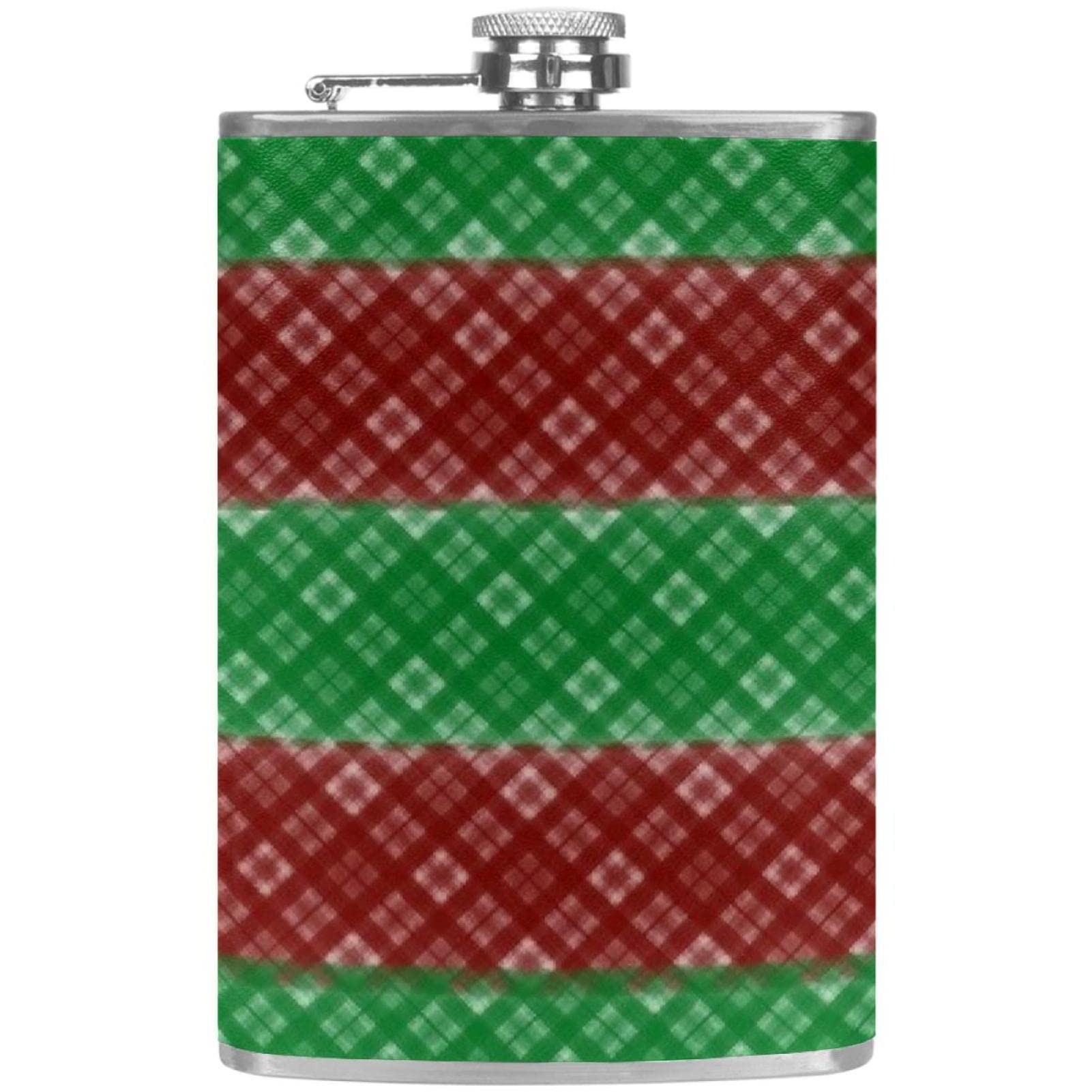 Flasque en acier inoxydable de qualité supérieure motif Noël avec entonnoir étanche