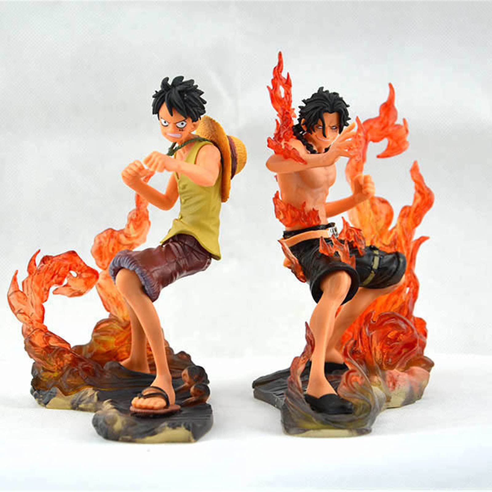 Buy One Piece Anime Statues Monkey D. Luffy And Port·D· Ace Fighting