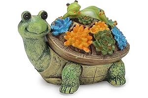 Turtle Ashtray with Lid, Creative Resin Animal Shape Cool Ashtray for Patio...