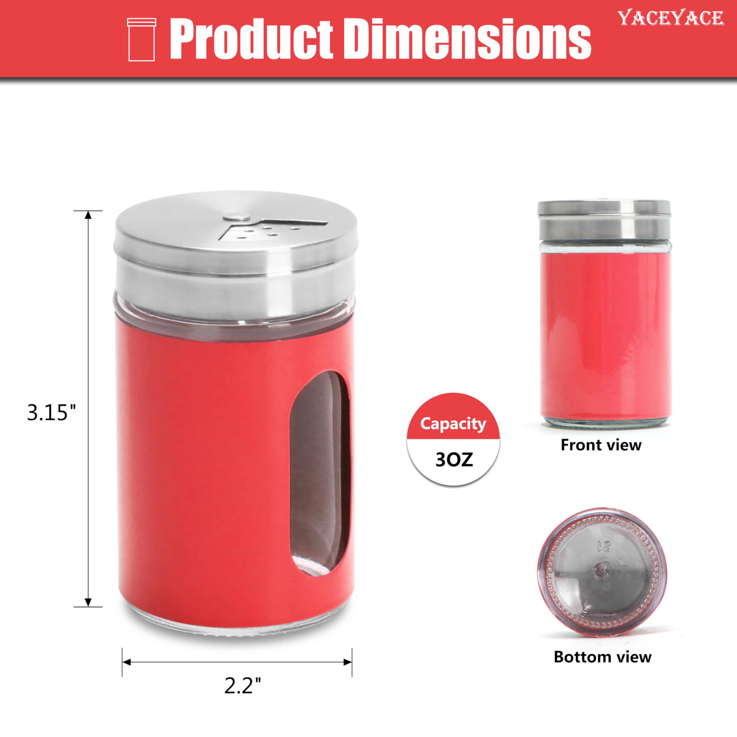 Sugar Shaker - Paneled - Rosso Exclusive - Jadeite w/Flowers - American Made - Mosser Glass USA (Bee Hive w/Cinnamon Sugar)